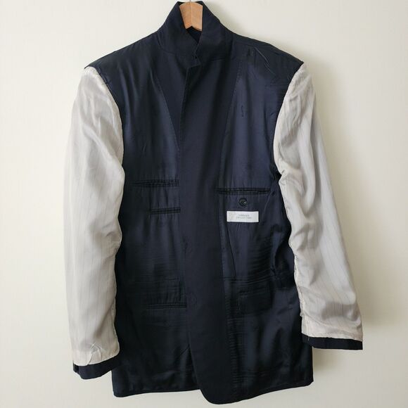 Authenticated Versace Collection Mens Wool Blazer Jacket Black 2-Button Size 40 - Picture 5 of 16